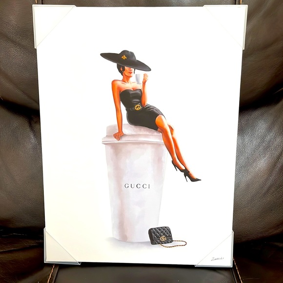 🎉HP🎉Luxury coffee cup canvas - Picture 1 of 2